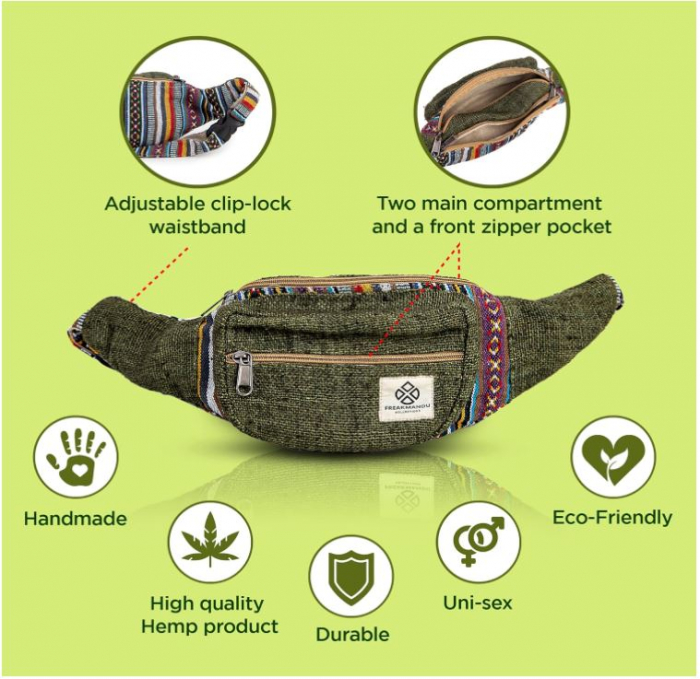 Geantă sport unisex Freakmandu Fanny Bags, Geanta de umăr si talie, borseta [2]