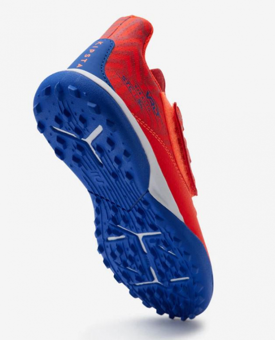 Ghete de fotbal pentru copii Viralto I Easy Turf, portocaliu/albastru, marime 28 [6]