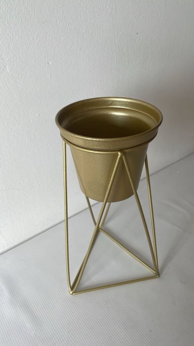 Ghiveci de flori din metal WUHUAROU, alb [2]