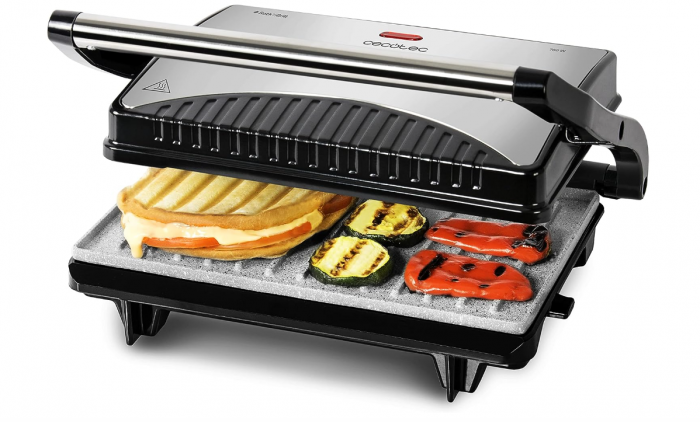 Gratar electric Cecotec 750, deschidere 180°C, 700 W, suprafață 23 x 14.5 cm [6]
