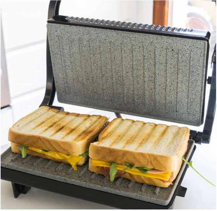 Gratar electric Cecotec 750, deschidere 180°C, 700 W, suprafață 23 x 14.5 cm [5]