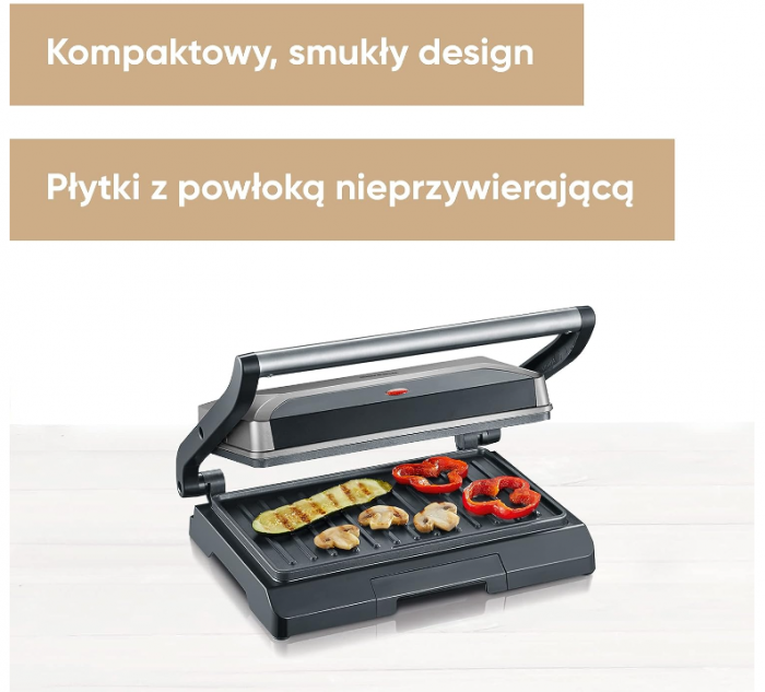 Gratar electric Severin Kg 2394 800W cu plăci antiaderente [2]