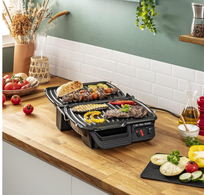 Gratar electric Tefal UltraCompact Health Grill Classic GC305012 2000W, Negru [7]