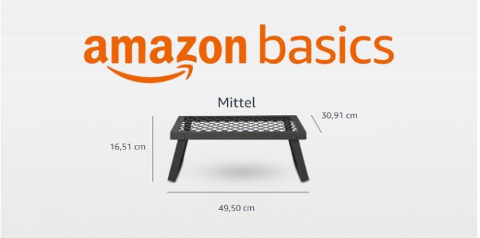 Grătar pliabil pentru foc de tabără Amazon Basics [9]