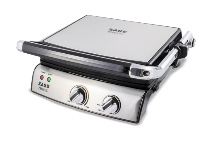 Grill electric Zass Grill & Panini Chef ZPG 02, Putere 2000W, placi 29×23 cm [3]