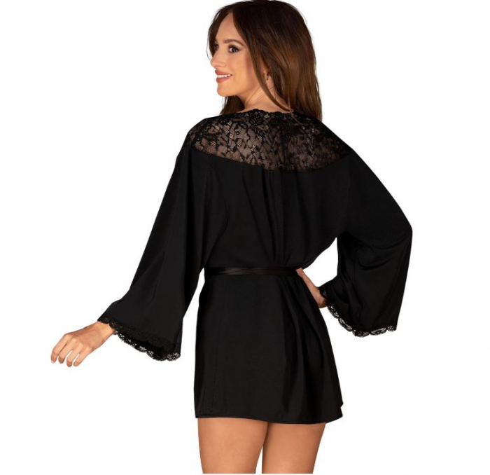 Halat de nopte pentru femei Obsessive, negru, M/L [2]