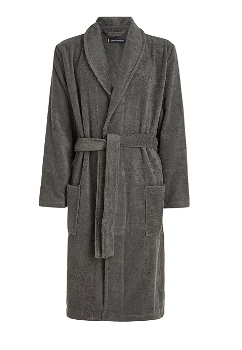 Halat de baie pentru bărbați Tommy Hilfiger, bumbac, gri, S [1]