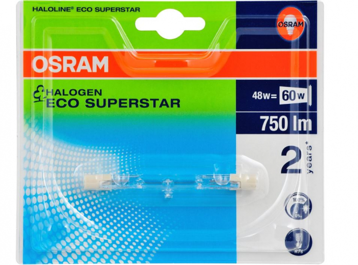 Bec OSRAM, halogen, R7s, 48W, 4008321977571 [2]