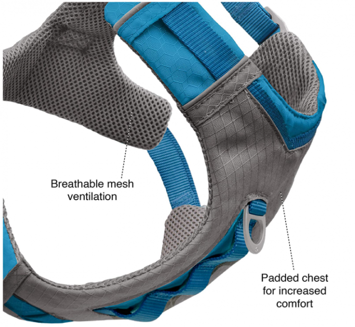 Ham pentru câini Kurgo, reflectorizant, albastru/gri [2]