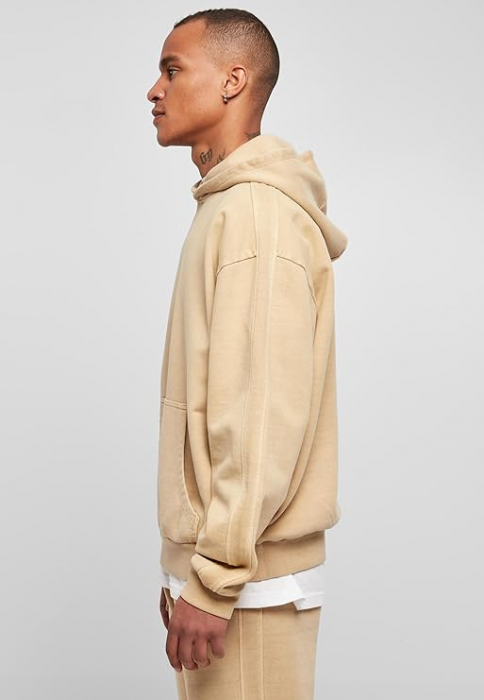 Hanorac cu buzunar Urban Classics TB4955, cu gluga, bej, L [7]