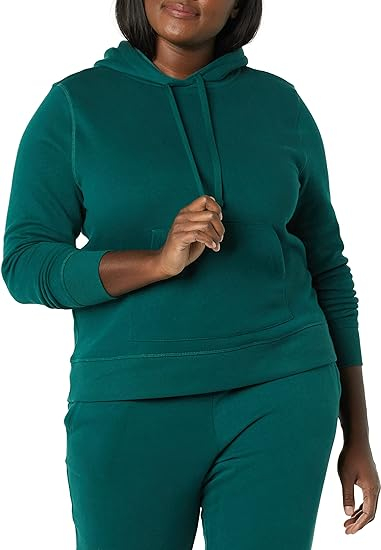 Hanorac din lână cu glugă Amazon Essentials pentru femei, Marimea M, verde [4]