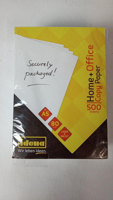 Hârtie copiator Idena 10547, A5, 500 coli, albă, 80 g/m², pentru imprimare, copiere și fax, pentru laser și cerneală [2]