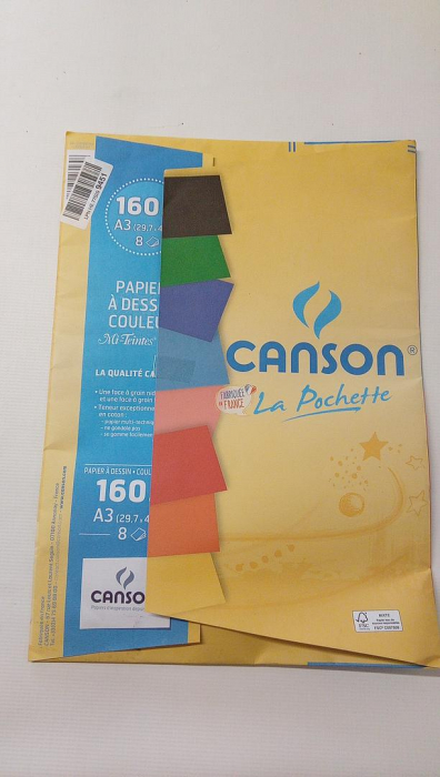 Hârtie de desen Canson Mi-Teintes, 8 coli, A3-29,7 x 42 cm [2]