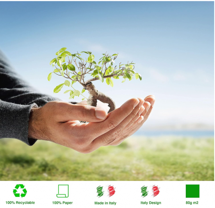 Hârtie de împachetat ARKRAFT, 4 coli XXL , 100 x 70 cm (colorată) [3]