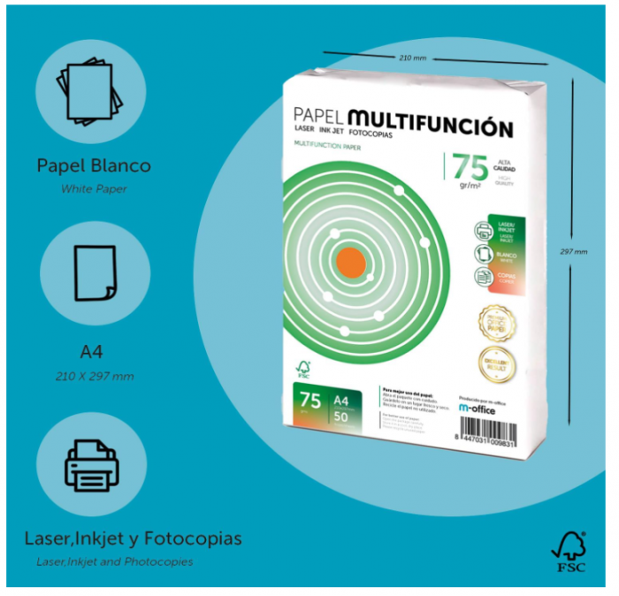 Hartie M-office A4 75g 50 coli [3]