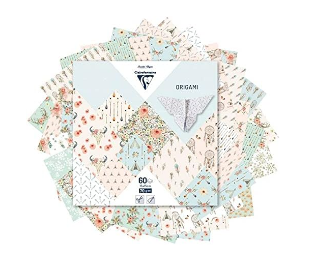 Hârtie Origami Clairefontaine 95348C, 60 de coli, 15 x 15 cm, 70 g/m² [3]