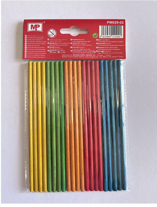 HC Enterprise Set 100 betisoare din lemn, colorate, 5mm [4]