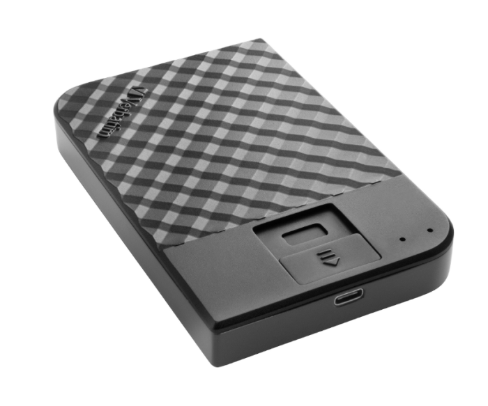 HDD extern Verbatim Secure Fingerprint 2TB, cu acces amprenta, USB 3.1 Type-C, Negru [7]