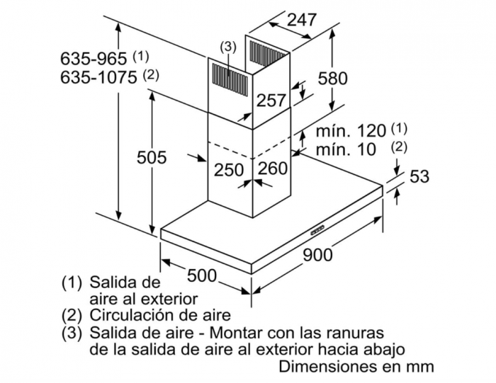 Hota decorativa Seria Bosch Home DWB96BC50 90 cm, 619m3/h [6]