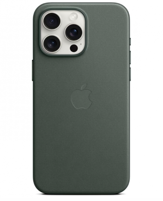 Husă Apple iPhone 15 Pro Max FineWoven cu MagSafe, Evergreen [4]