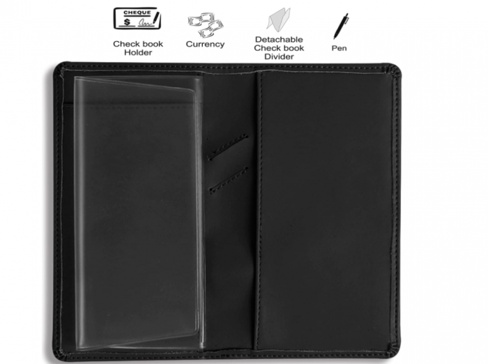 Husa carnet de cecuri din piele FanChose ZPB-SK811, 16.5 x 9.5 cm [4]