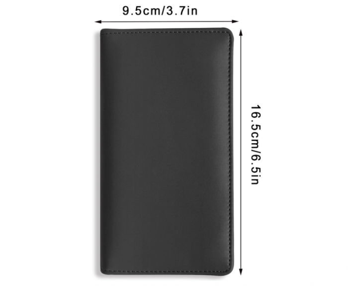 Husa carnet de cecuri din piele FanChose ZPB-SK811, 16.5 x 9.5 cm [3]