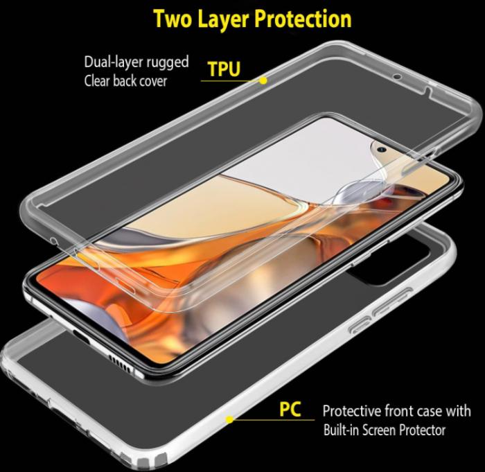 Husă CHIMUCO pentru Xiaomi 11T / 11T Pro, transparentă [4]