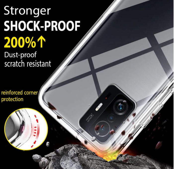 Husă CHIMUCO pentru Xiaomi 11T / 11T Pro, transparentă [7]