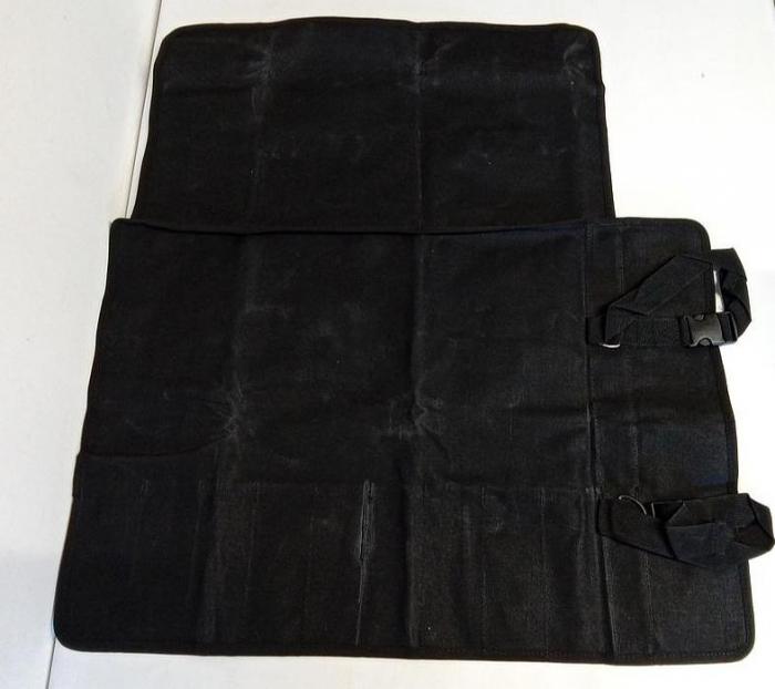 Husa cutite pentru bucatar QEES, 11 compartimente, 69x47 cm, negru [2]