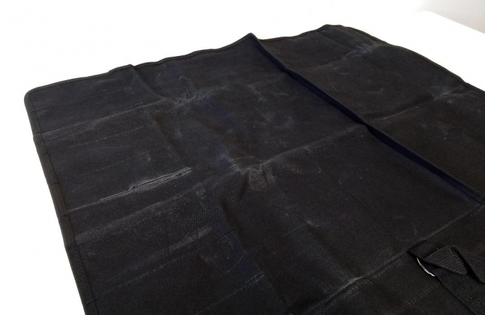 Husa cutite pentru bucatar QEES, 11 compartimente, 69x47 cm, negru [5]