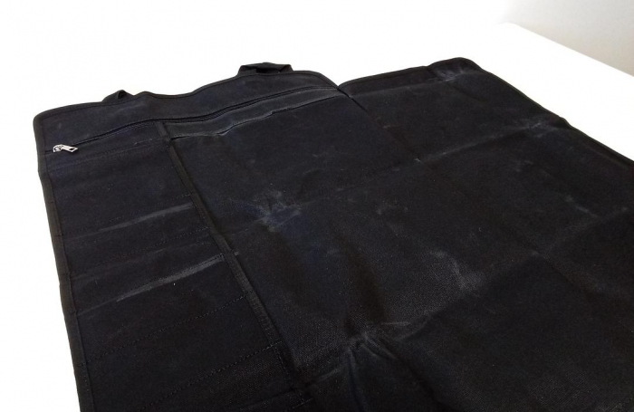 Husa cutite pentru bucatar QEES, 11 compartimente, 69x47 cm, negru [4]