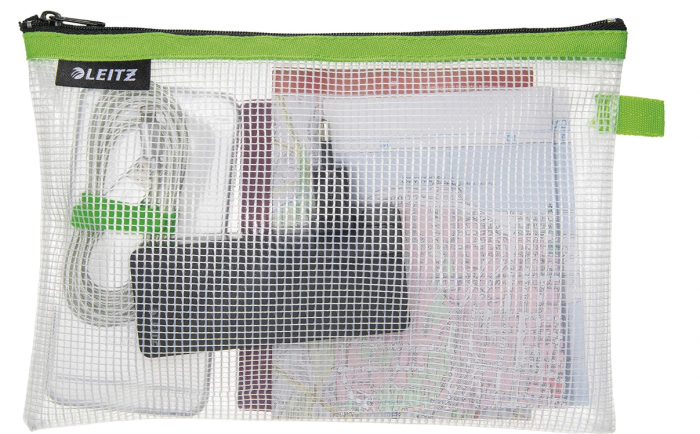 Husă de călătorie Leitz Wow translucidă, ideală pentru depozitare și organizare vizibilă, A5, verde [3]