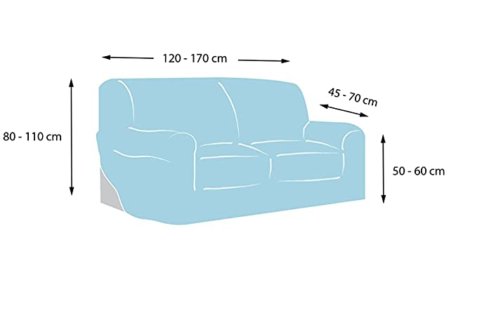 Husa de canapea elastica 2 locuri Martina Home rosie [2]