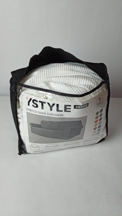 Husa de canapea Ystyle, 4 locuri cu cotiera, 233-293 cm, alb [2]