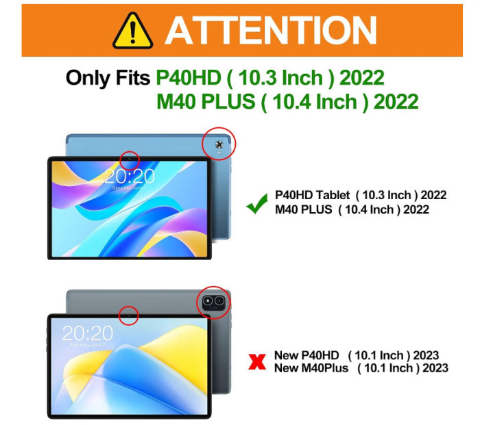 Husa de protectie Acelive pentru tableta Teclast M40 Plus/P40HD/P30S 10/10.1 inch [4]
