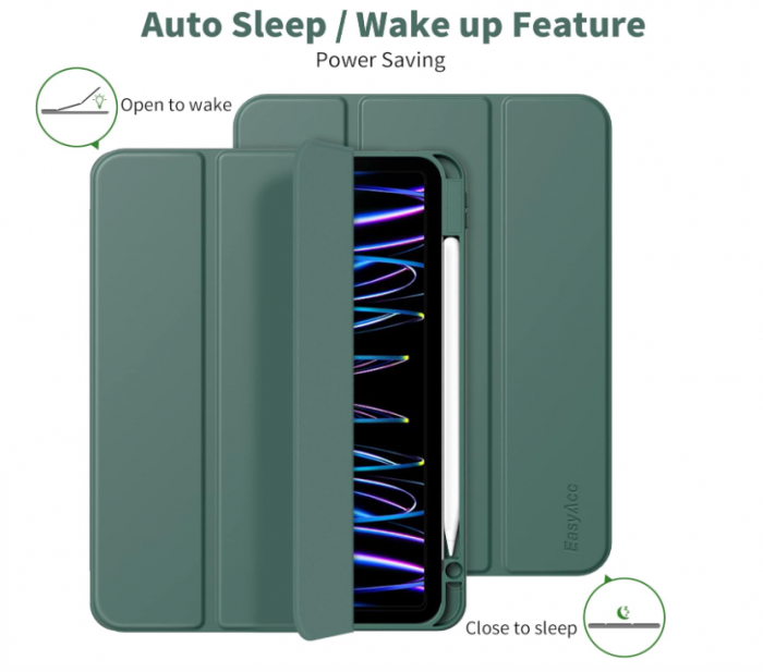 Husă de protecție EasyAcc pentru iPad Pro 11 inchi (28 cm) 2022/2021/2020/2018, verde [5]