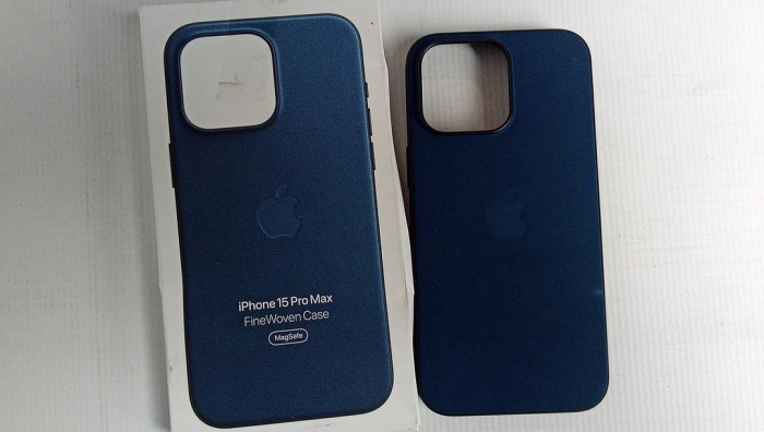 Husă de telefon Apple iPhone 15 Pro Max FineWoven cu MagSafe, Pacific Blue [2]