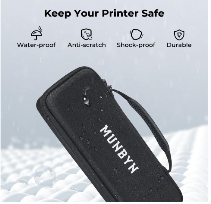Husă de transport pentru imprimantă portabilă ITP01, MUNBYN, negru [2]