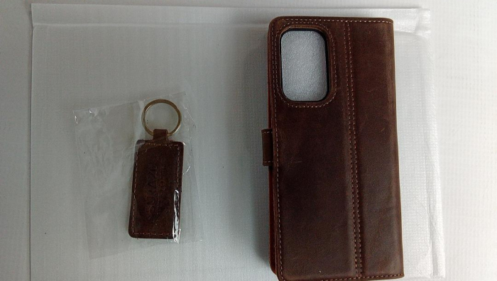 Husă din piele naturala SURAZO pentru Samsung Galaxy A53 5G 4G (nucă) [3]