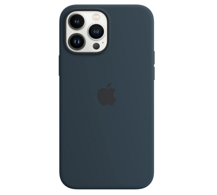 Husă din silicon Apple iPhone 13 Pro Max cu MagSafe, Abyss Blue [1]