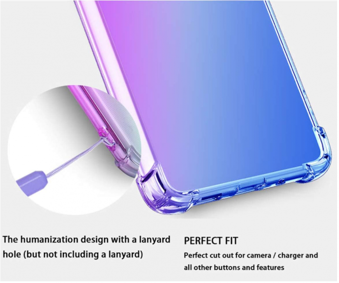 Husă din silicon HAOTIAN pentru Samsung Galaxy A31, violet/albastru [8]