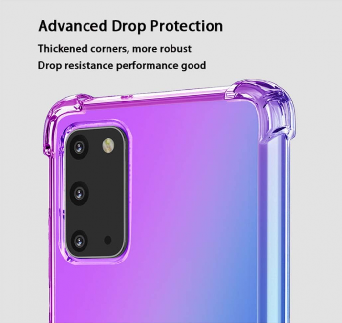 Husă din silicon HAOTIAN pentru Samsung Galaxy A31, violet/albastru [4]