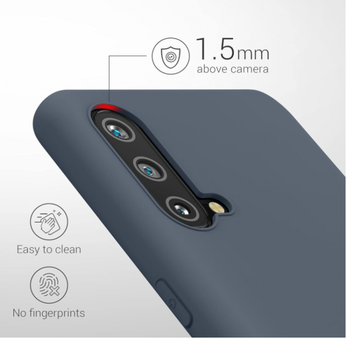 Husa din silicon kwmobile pentru OnePlus Nord CE 5G, gri [4]