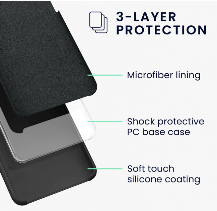 Husa din silicon Kwmobile pentru Samsung Galaxy A13 5G, Roz neon [6]