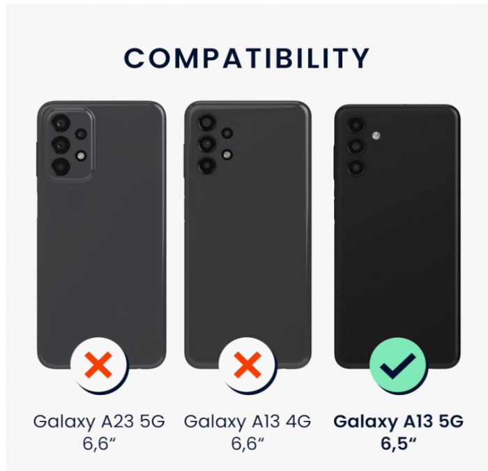 Husa din silicon Kwmobile pentru Samsung Galaxy A13 5G, Roz neon [7]