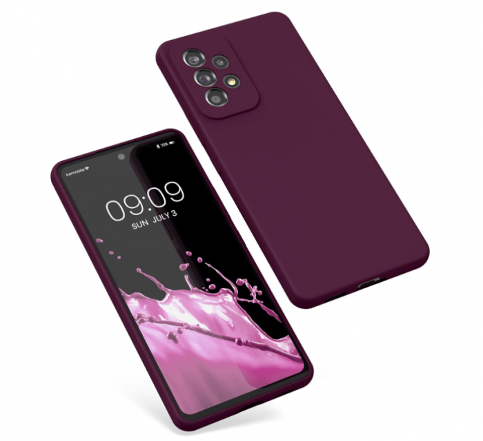 Husa din silicon Kwmobile pentru Samsung Galaxy A53 5G, Bordeaux [7]