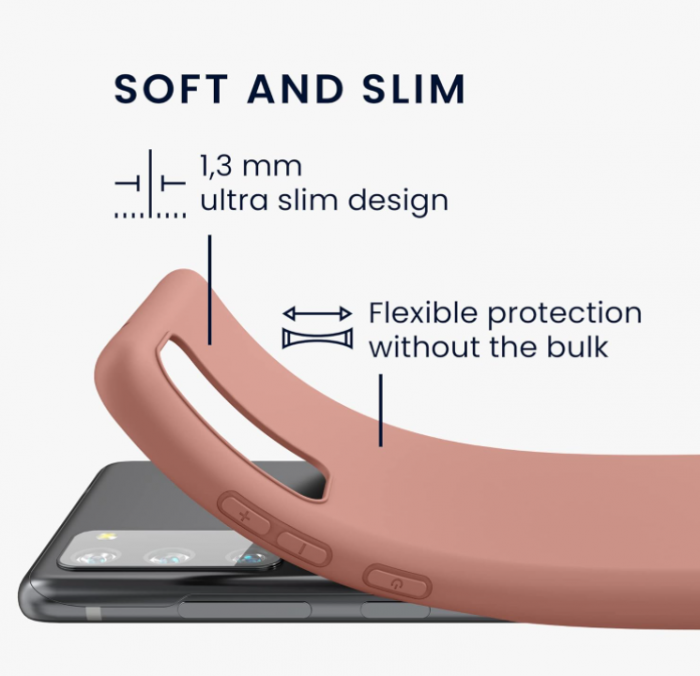 Husa din silicon Kwmobile pentru Samsung Galaxy S20 FE, roz trandafir [3]