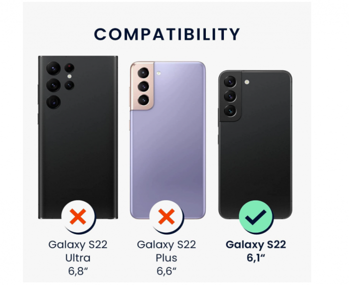 Husa din silicon Kwmobile pentru Samsung Galaxy S22, Coral neon [3]