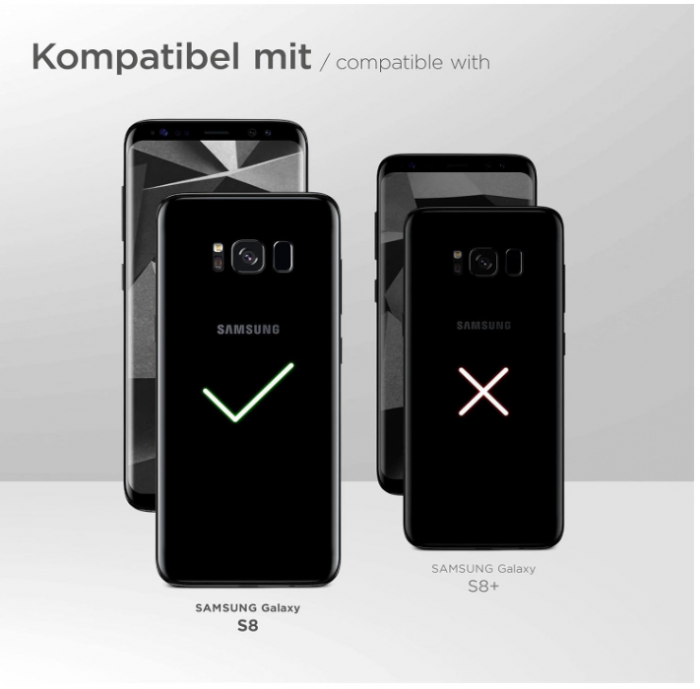 Husa din silicon ONEFLOW pentru  Samsung Galaxy S8, negru mat [3]