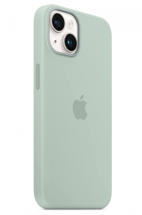 Husa din silicon pentru Apple iPhone 14 cu MagSafe, Verde Succulent [6]